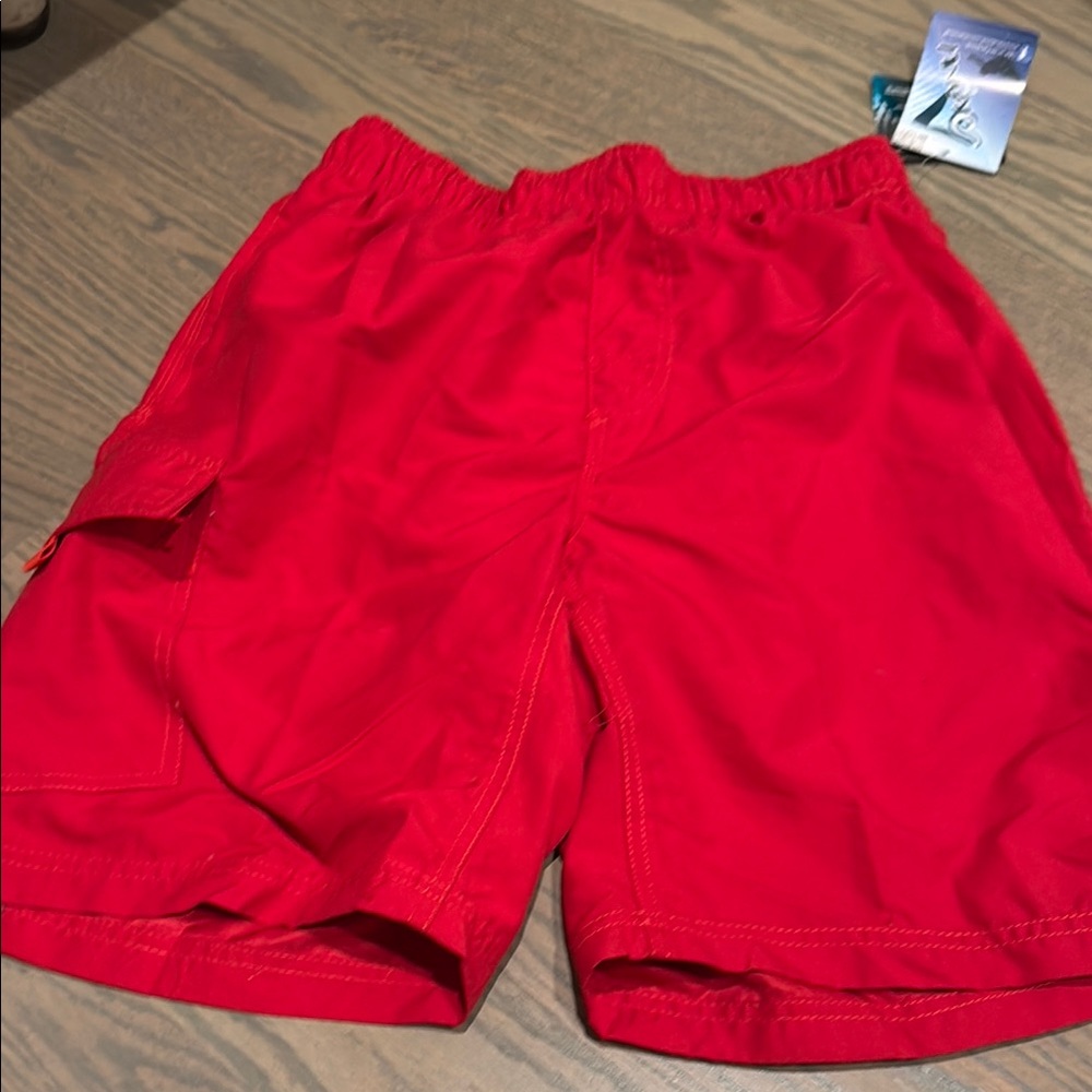 Men’s Bright Red Swim Shorts - New